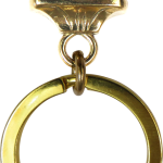 Solid Bronze Cocker Spaniel Key Ring
