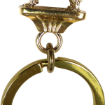 Solid Bronze Great Pyrenees Key Ring
