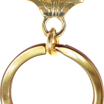 Solid Bronze Lhasa Apso Key Ring