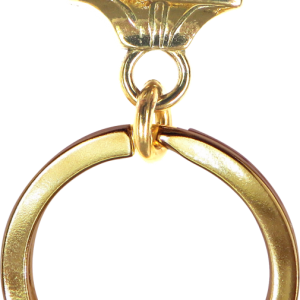 Solid Bronze Lhasa Apso Key Ring