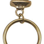 Solid Bronze French Bulldog Key Ring