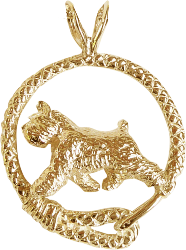 Bouvier in Leash Pendant Charm Necklace in 14K Gold or Sterling Silver