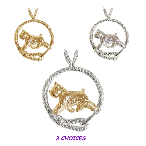 Bouvier in Leash Pendant Charm Necklace in 14K Gold or Sterling Silver